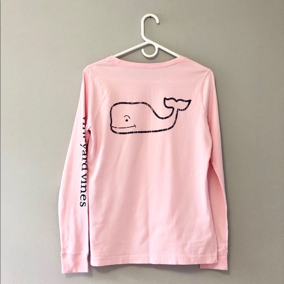 Vineyard Vines Small Long Sleeve Pink Tee - Picture 2 of 2